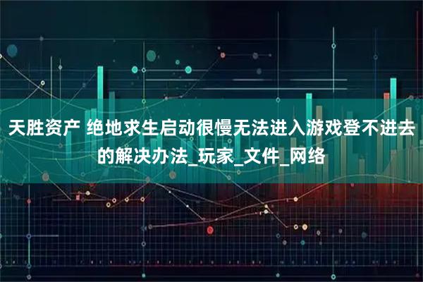 天胜资产 绝地求生启动很慢无法进入游戏登不进去的解决办法_玩家_文件_网络